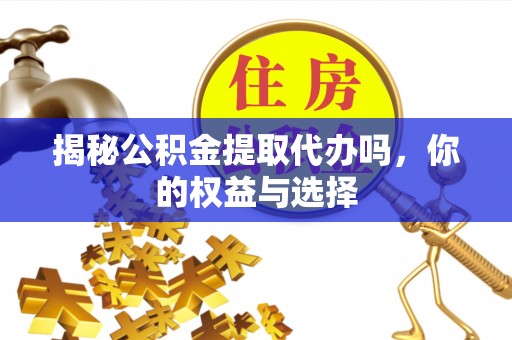 惠山揭秘公积金提取代办吗，你的权益与选择